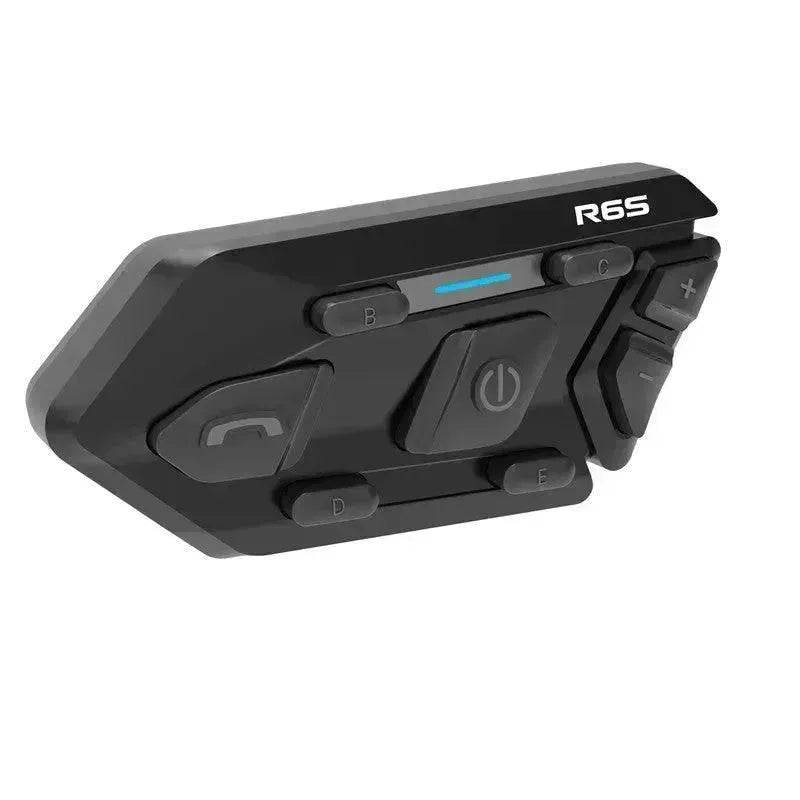 WAYXIN R6s Double Pack Intercom Motorcycle Bluetooth Headsets 1200 m up to 6 Riders with DSP & CVC Noise Reduction Waterproof Hands-Free Function Intercom Communication System - EX-STOCK Canada