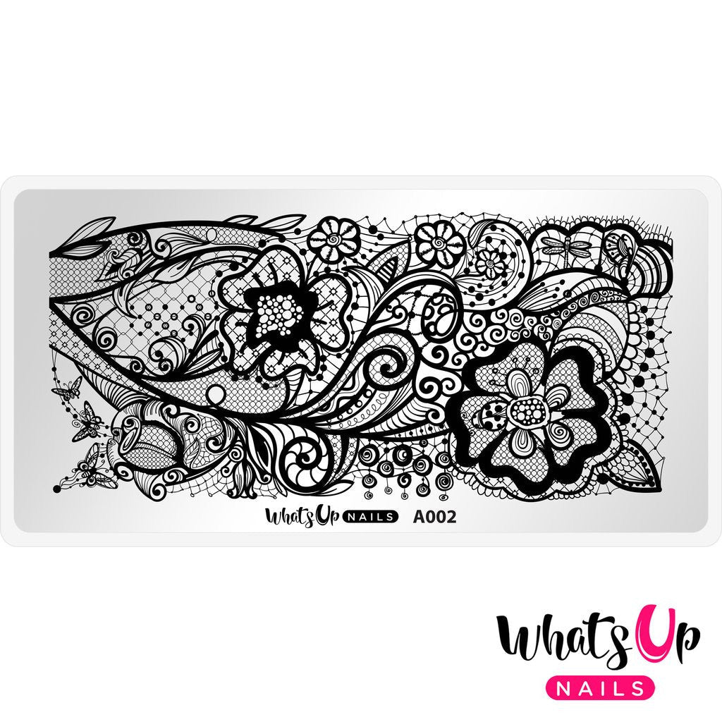 Whats Up - Sassy and Classy Stamping Plate EX-STOCK Canada
