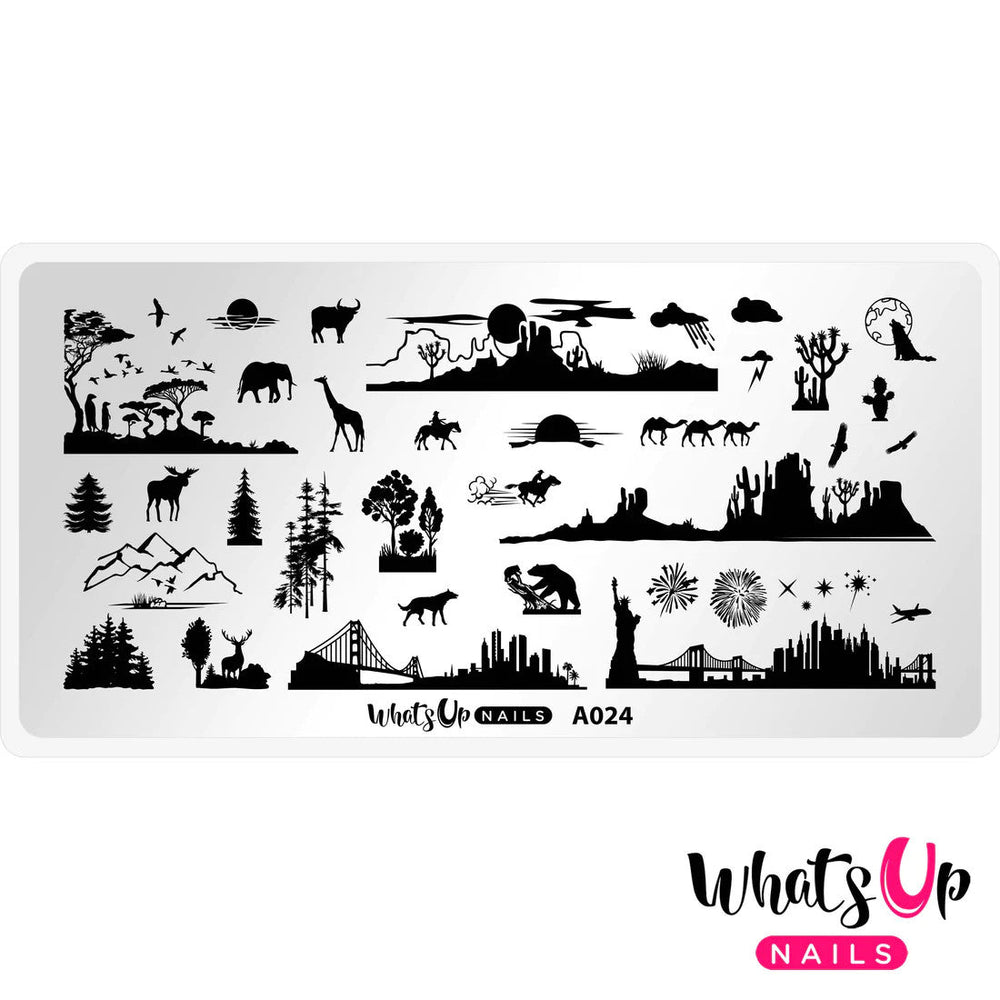 Whats Up - Backlit Scenery Stamping Plate EX-STOCK Canada