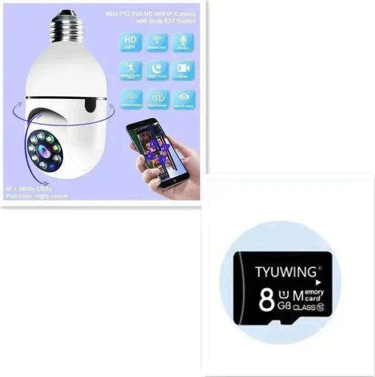 WiFi CAMERA 1080P Bulb 4X Zoom Camera E27 Home 5GWiFi Alarm Monitor Best Home Security Camera System Wireless CCTV Outdoor Security Camera - EX-STOCK Canada