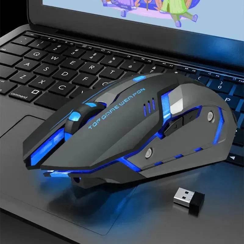 Wireless Charging Silent Gaming Mouse Machinery - EX-STOCK Canada