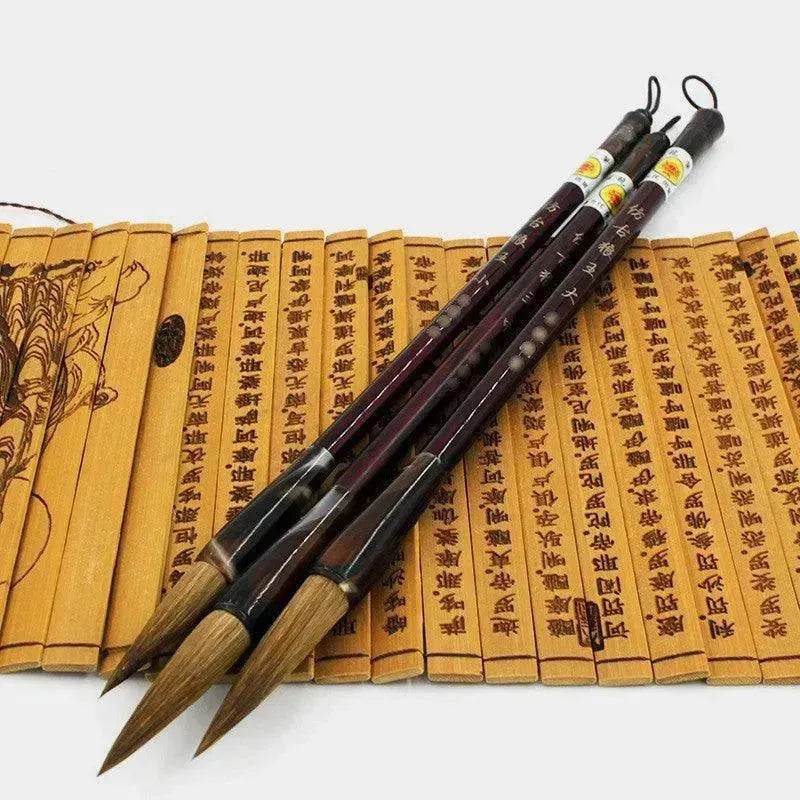 Wolf Hao Large And Small Block Steel Rod Brush Longfeng Painting And Calligraphy Set - EX-STOCK Canada