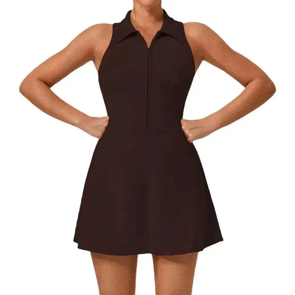 Women High Waist Sports Fitness Dress - EX-STOCK Canada