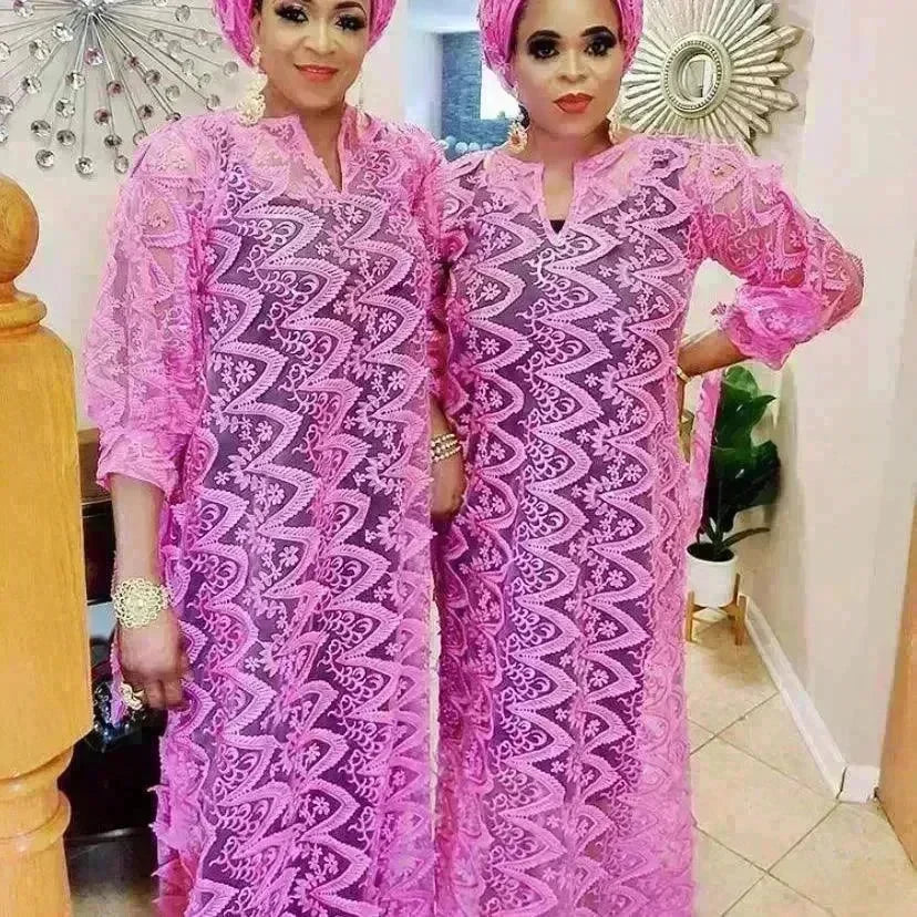 Women's Arab Style Loose Lace Long Dress - EX-STOCK CANADA
