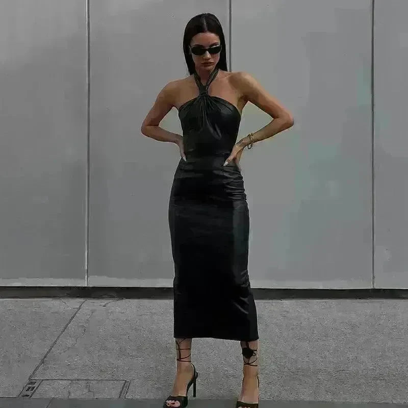 Women's Backless Dress Fashionable Slim-fit Halter - EX-STOCK CANADA