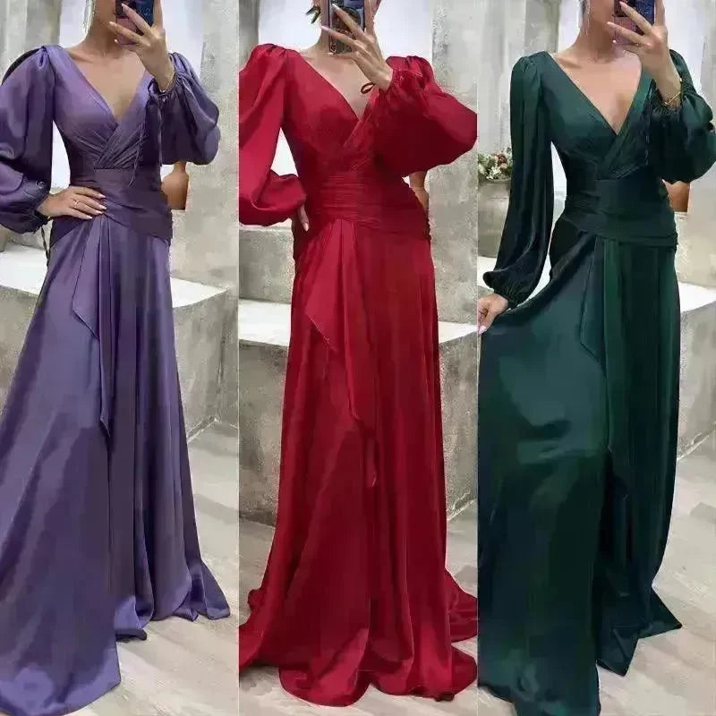 Women's Fashion Dress Solid Color - EX-STOCK CANADA