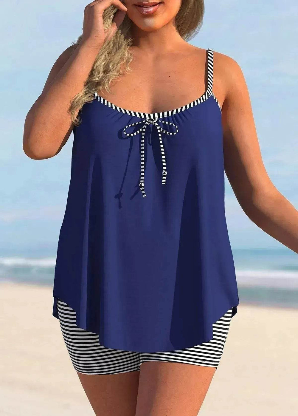 Women's Fashion Solid Color Loose Beach Casual Swimming Suit - EX-STOCK Canada