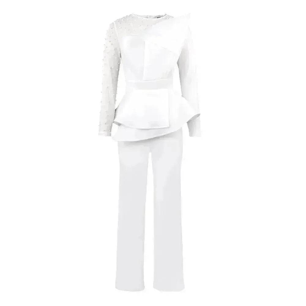 Women's Fashion Splicing Beads Jumpsuit - EX-STOCK Canada