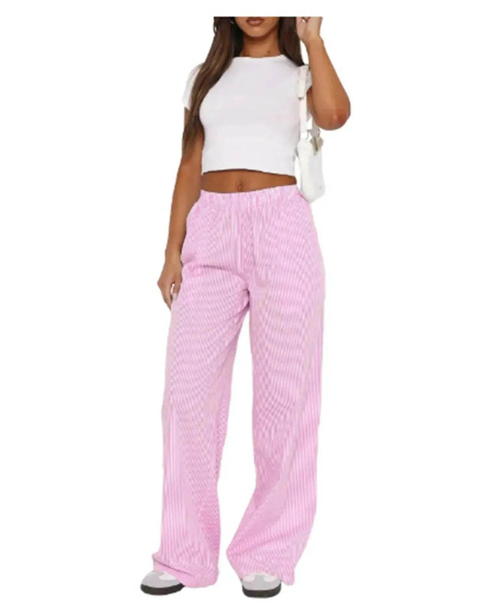 Women's Fashionable Loose High Waist Trousers - EX-STOCK Canada