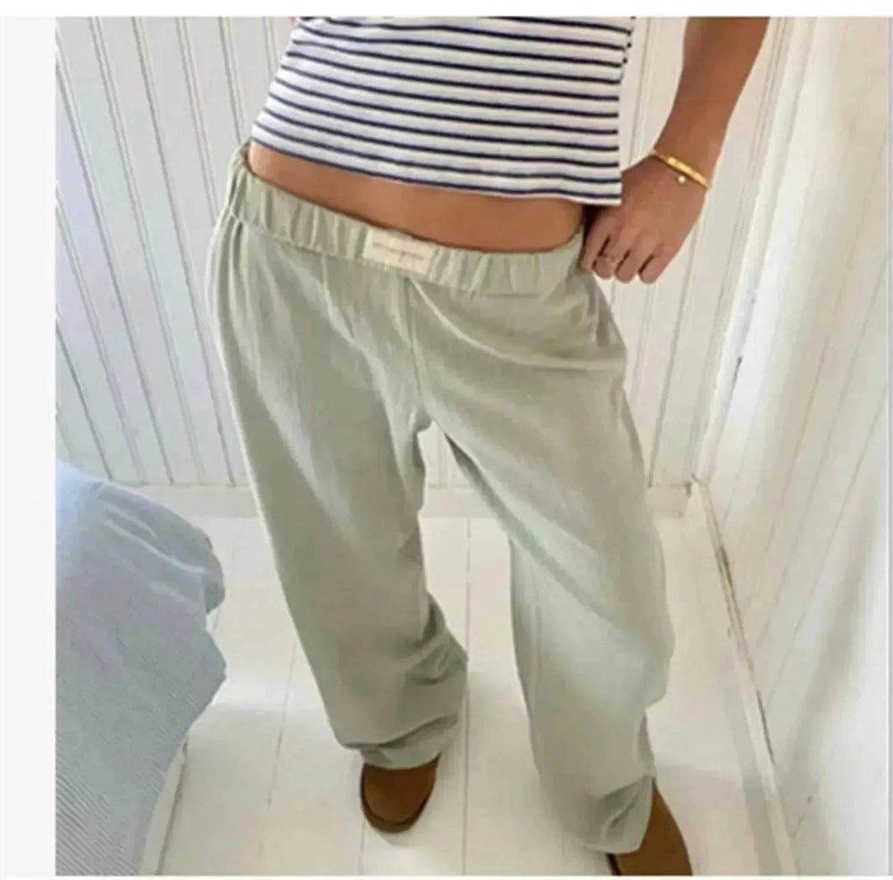 Women's Fashionable Loose High Waist Trousers - EX-STOCK Canada