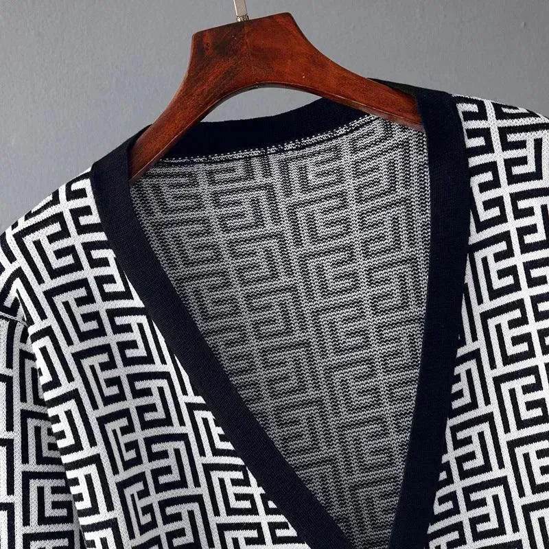 Women's Inverness V-neck Base Knitwear Wide-leg Trousers Three-piece Set - EX-STOCK Canada