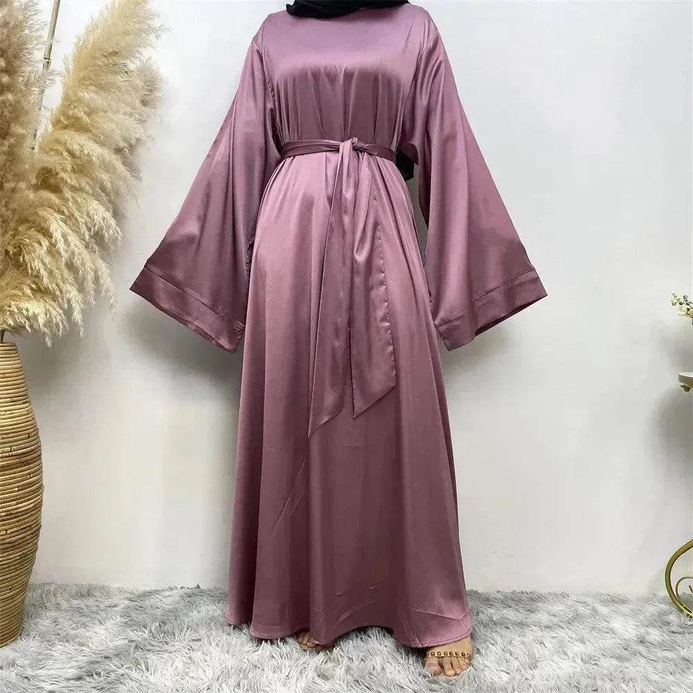 Damen Satin Arabisches Kleid mit Schnürung - EX-STOCK Canada
