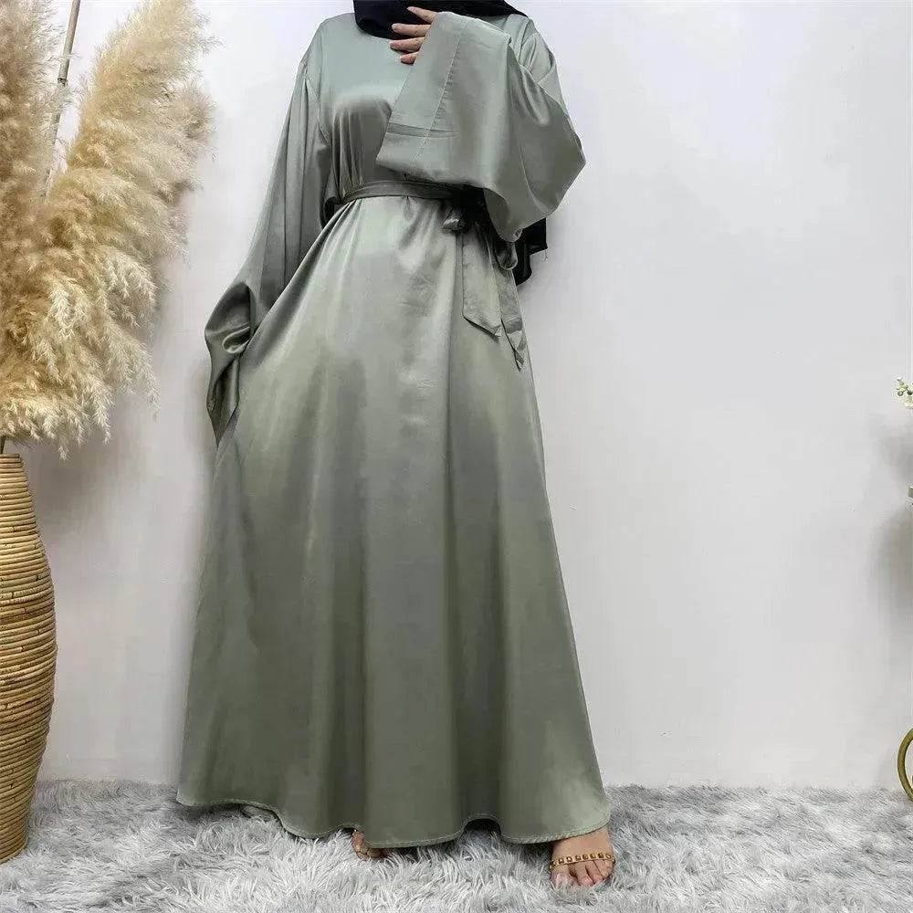 Damen Satin Arabisches Kleid mit Schnürung - EX-STOCK Canada