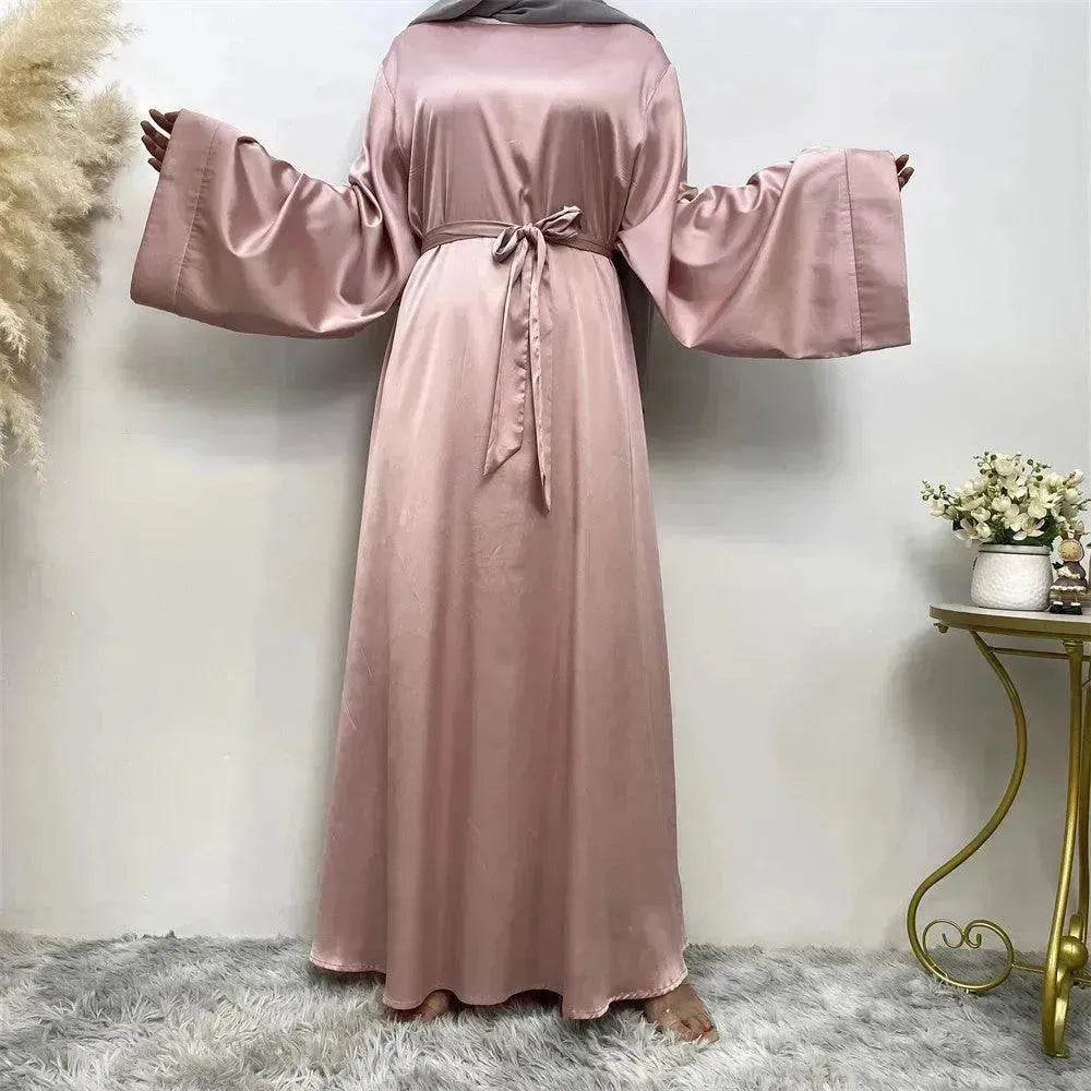 Damen Satin Arabisches Kleid mit Schnürung - EX-STOCK Canada