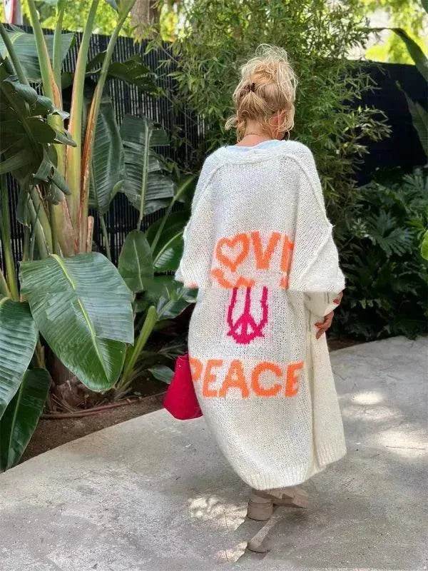 Women's Off Jacquard Casual Cardigan Sweater - EX-STOCK Canada