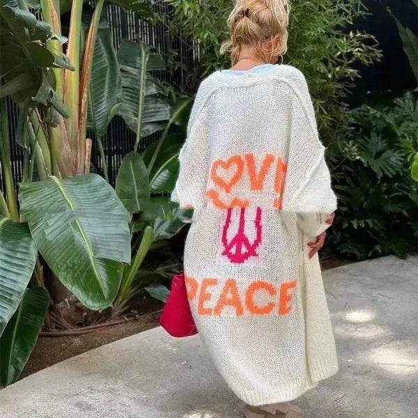 Women's Off Jacquard Casual Cardigan Sweater - EX-STOCK Canada