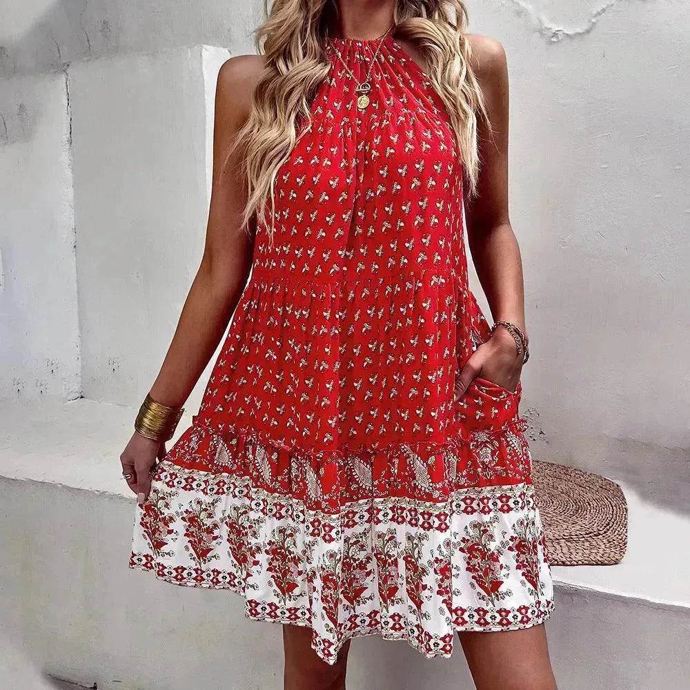 Women's Printed Wear Bohemian Casual Vacation Beach Style Independent Station Skirt - EX-STOCK Canada