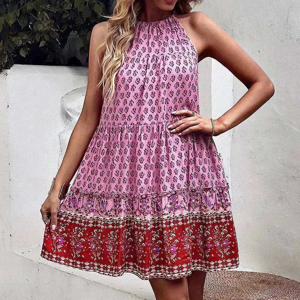 Women's Printed Wear Bohemian Casual Vacation Beach Style Independent Station Skirt - EX-STOCK Canada