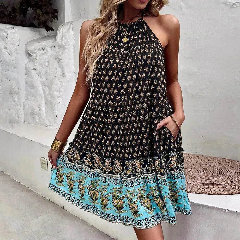 Women's Printed Wear Bohemian Casual Vacation Beach Style Independent Station Skirt - EX-STOCK Canada