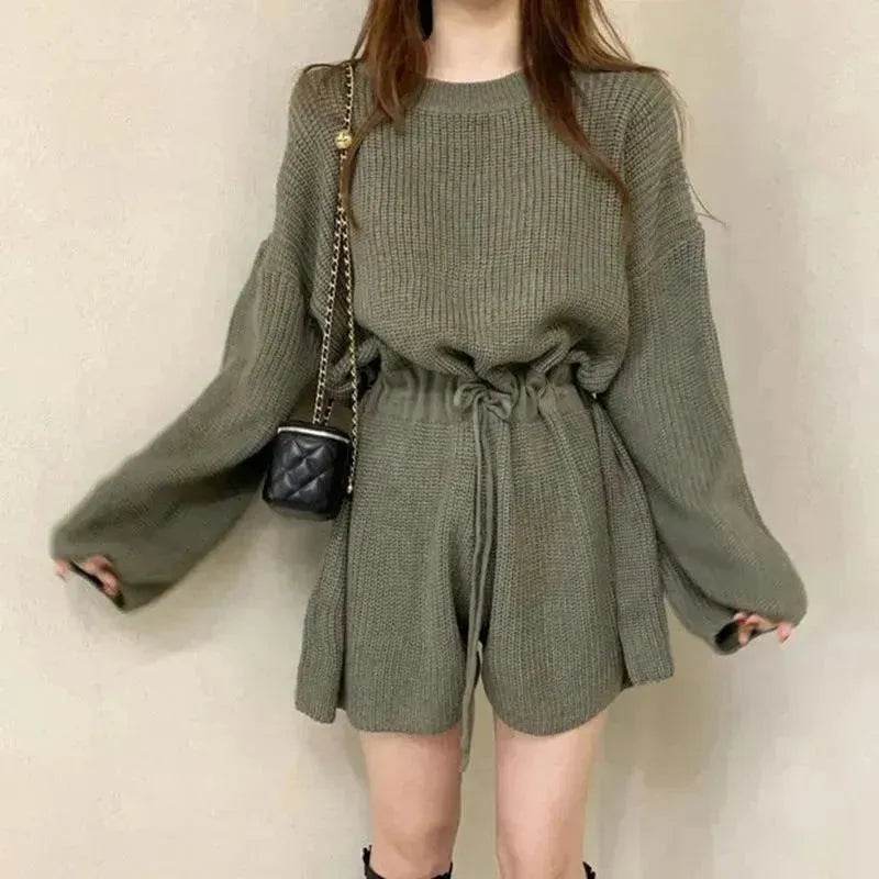 Women's Retro Round Neck Tie Up Wide Leg Jumpsuit - EX-STOCK Canada