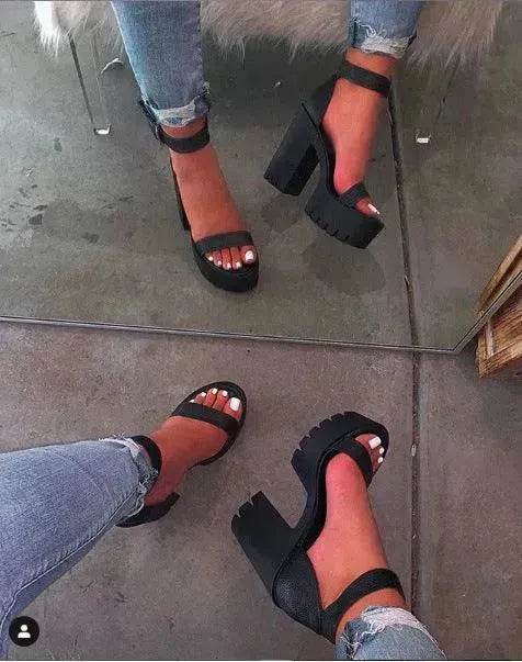 Women's Shoes Summer - High Heels Fashion Large Size Sandals - EX-STOCK Canada