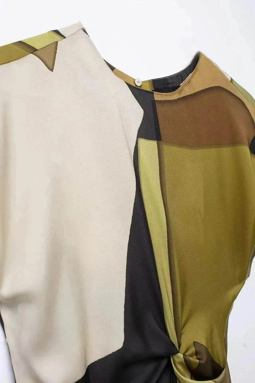 Women's Silk Satin Texture Printing Midi Dress - EX-STOCK Canada