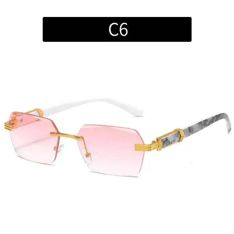 Women's Trimming Ocean Lens Rimless Sunglasses - EX-STOCK Canada