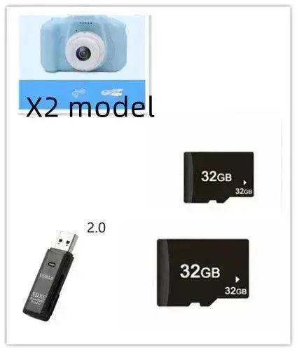 X2 HD Mini Children Cartoon Kids Digital Camera - EX-STOCK Canada