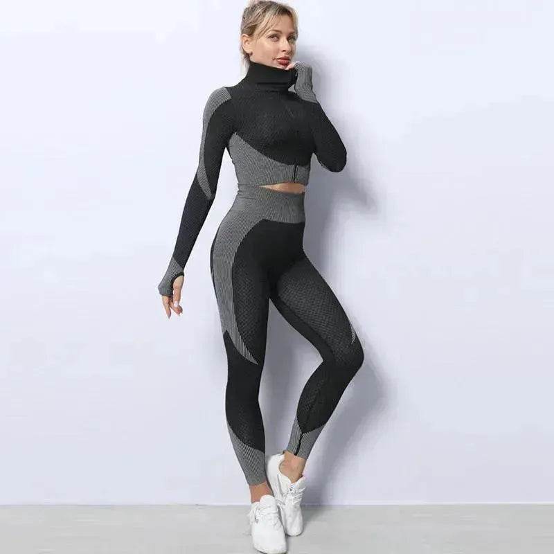 Yoga sets female sport gym suit - EX-STOCK Canada