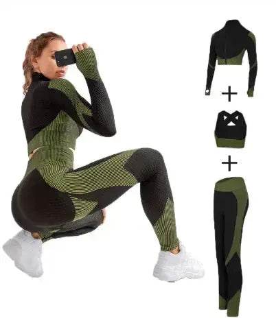 Yoga sets female sport gym suit - EX-STOCK Canada