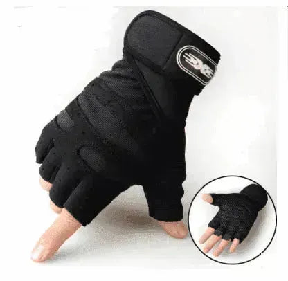Gants de cyclisme à demi-doigt respirants et élastiques pour la salle de sport - EX-STOCK CANADA