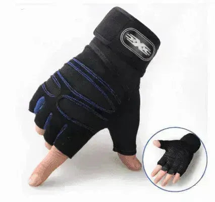 Gants de cyclisme à demi-doigt respirants et élastiques pour la salle de sport - EX-STOCK CANADA