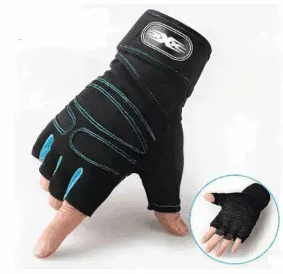 Gants de cyclisme à demi-doigt respirants et élastiques pour la salle de sport - EX-STOCK CANADA