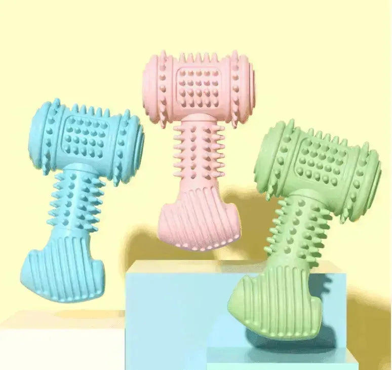 Dog Chew Toys: Teeth Cleaning, Indestructible TPR Bite Toys - EX-STOCK CANADA