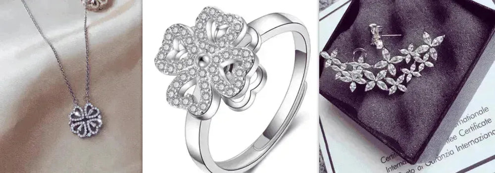 Collier pour femmes en Trèfle à quatre feuilles déformable détachable de style explosif - EX-STOCK CANADA