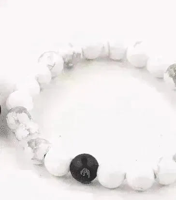 Handmade Black Lava Seven Chakra Healing Balance Beaded Bracelet - EX-STOCK CANADA