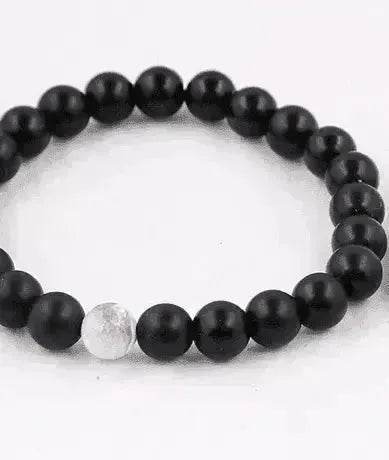 Handmade Black Lava Seven Chakra Healing Balance Beaded Bracelet - EX-STOCK Canada