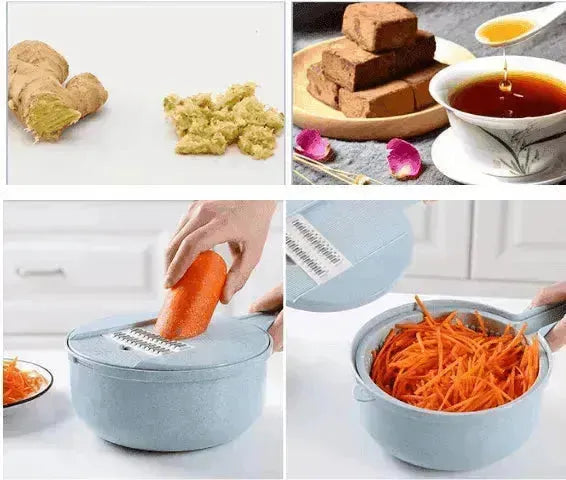 Mandoline Trancheuse Légumes Éplucheur Râpe Oignon Carotte Pomme de Terre - EX-STOCK CANADA