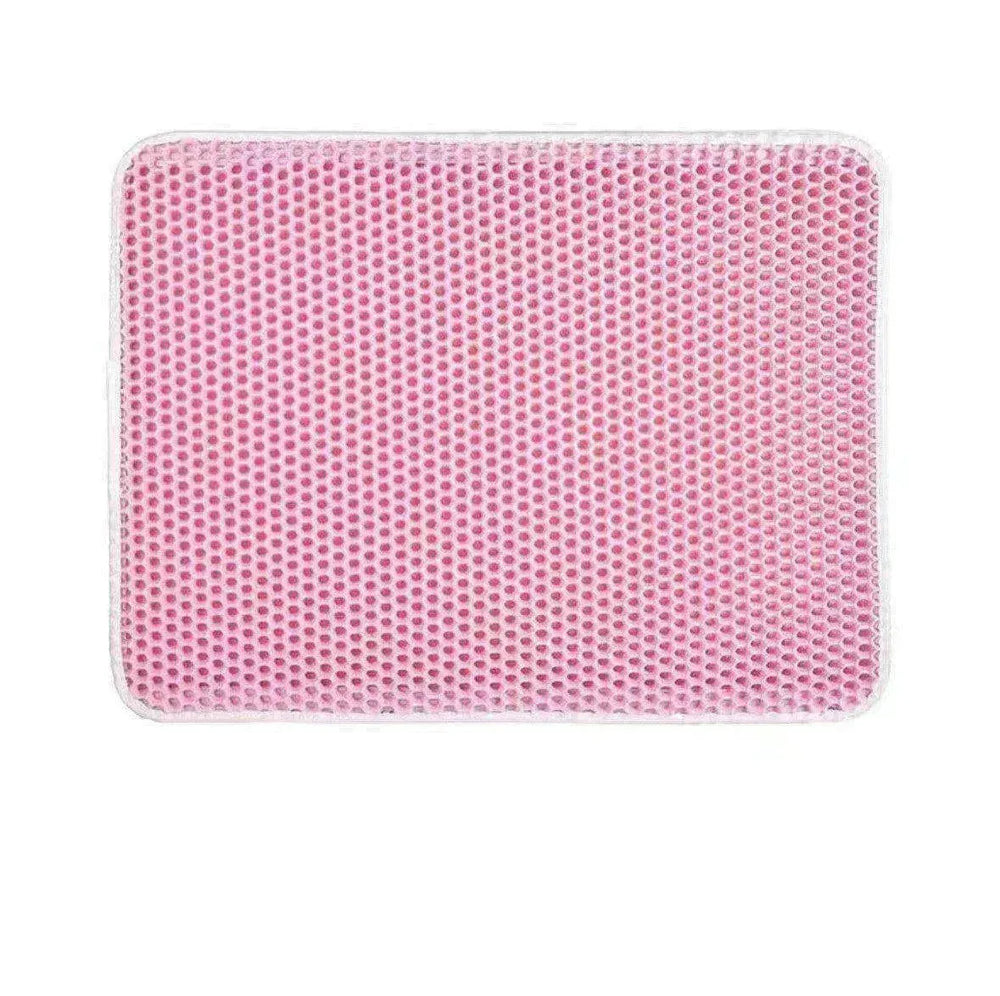 Solid Color Waterproof Easy to Clean Scatter Control Cat Litter Mat - EX-STOCK CANADA
