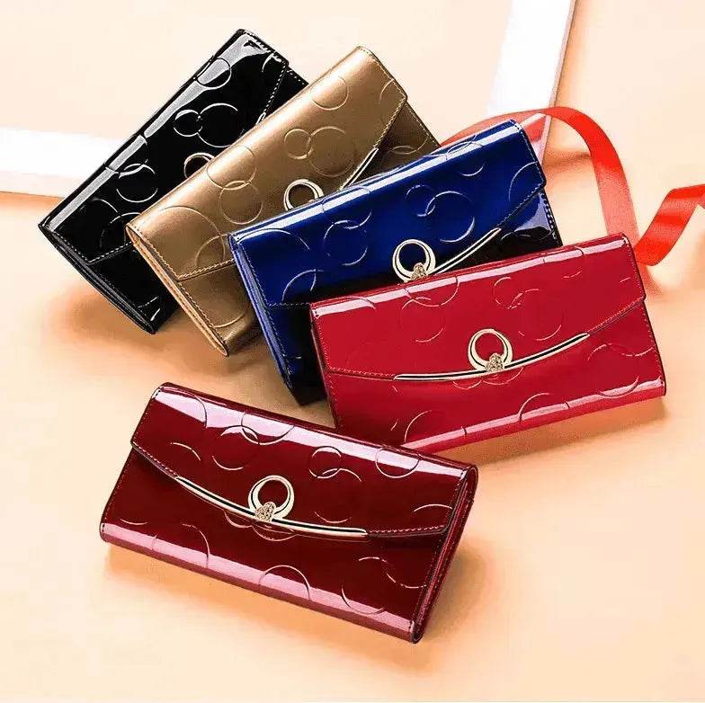 Women's Real Leather Anti theft Large Capacity Wallet Clutch Bag - EX-STOCK Canada
