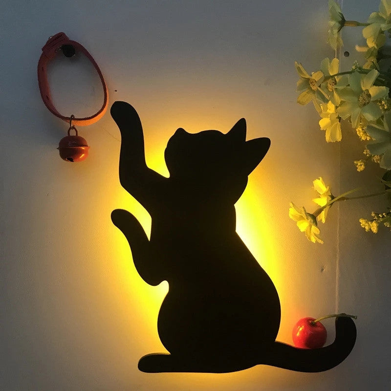 LED Animal Silhouette Night Light – Sound Sensor Wall Lamp for Kids Bedroom | 18 Designs