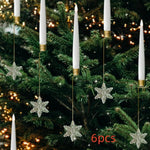 Christmas Candle LED Indoor Holiday Christmas Tree Ornaments  Festive Atmosphere Decoration Christmas Pendant EX-STOCK Canada 