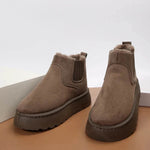 Women's Plush Boots Winter Warm Fleece Thick Flats Snow Boots Fashion Shoes - EX-STOCK Canada