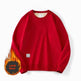 Fleece-lined Teens Oversized Winter cotton Pullover tops Round neck Sweatshirt - EX-STOCK Canada