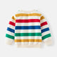 Unisex Colorful Striped Long-sleeved Sweater for Kids Pullover for Kids - EX-STOCK Canada