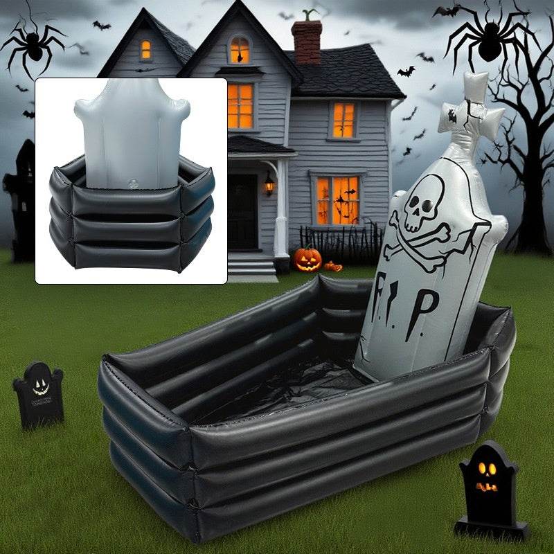 Halloween Inflatable Skull Tombstone Ice Bar - EX-STOCK Canada