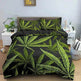 Colorful Psychedelic Weed Leaf Bedding Set - EX-STOCK Canada