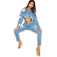 Y2K Fashion Women Street Denim Jeans Cropped Jacket - EX-STOCK Canada