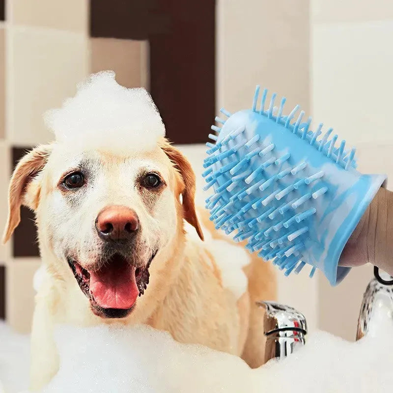 2 In 1 Dog Paw Cleaner Cup Soft Pet Dog Foot Cleaning Washer Brush Cup Portable Pet Foot Washer Paw Clean Brush Foot Cleaning Bucket Pet Products - EX-STOCK CANADA