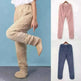 Women Coral Fleece Socks Leggings Winter Warm Sleepwear Ankles Knees Guard Women Home Pants Thick Pajamas Pant - EX-STOCK CANADA